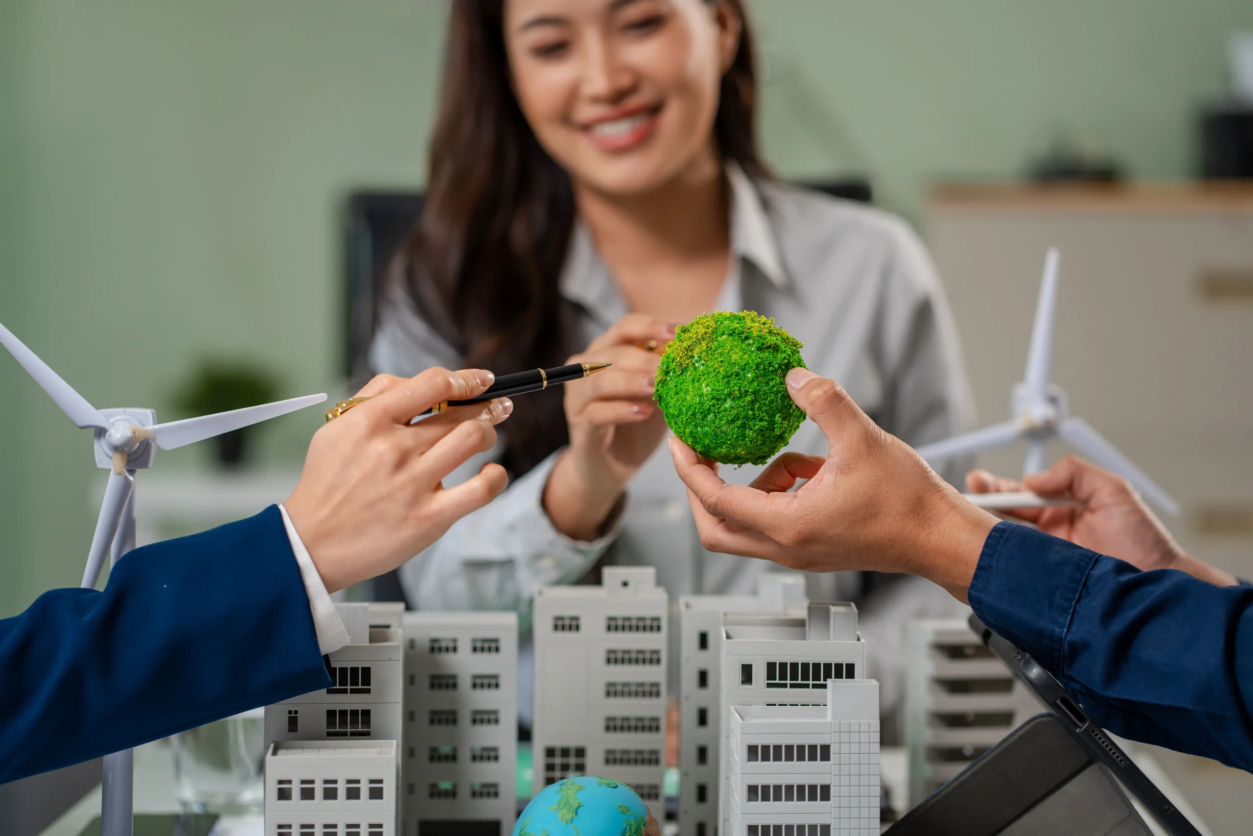engineer-teamwork-meeting-with-partner-on-model-b